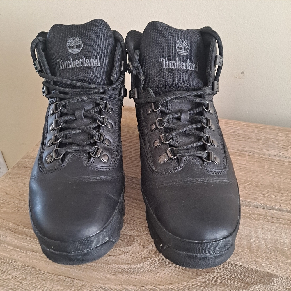 Timberland Men's Black Leather Boots